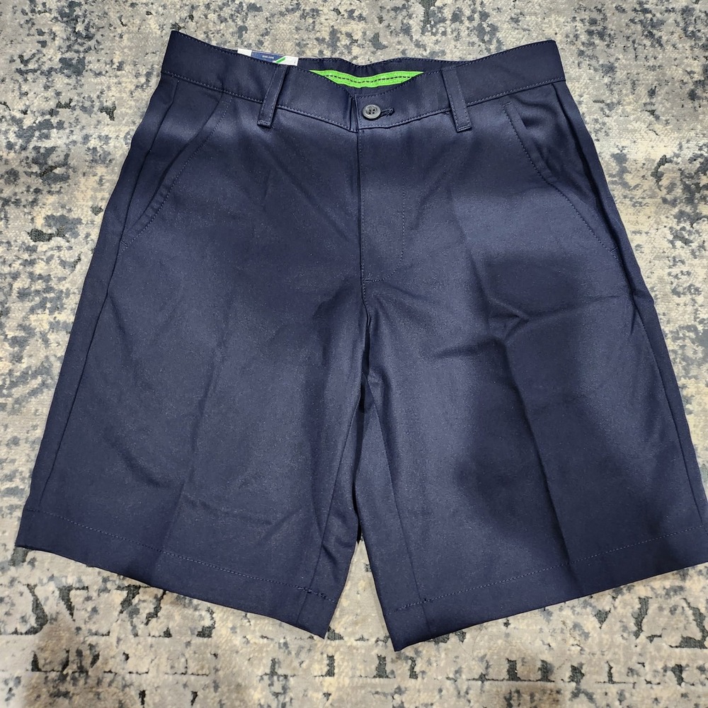IZOD Golf Shorts Mens 29 Navy Blue Straight Fit Flat Front Performance New Tags